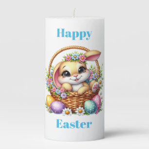 Easter Bunny Pillar Candle