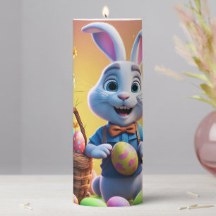 Easter Bunny Pillar Candle