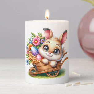 Easter Bunny Pillar Candle