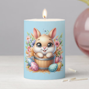 Easter Bunny Pillar Candle