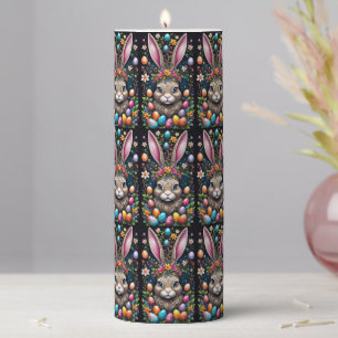 Easter Bunny Pillar Candle