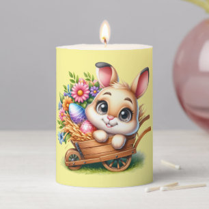 Easter Bunny Pillar Candle