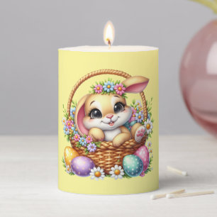 Easter Bunny Pillar Candle