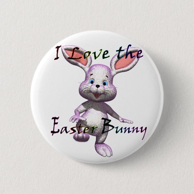 easter.bunny pinback button (Front)