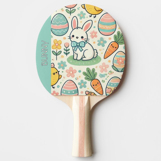Easter Bunny Ping Pong Paddle (Front)