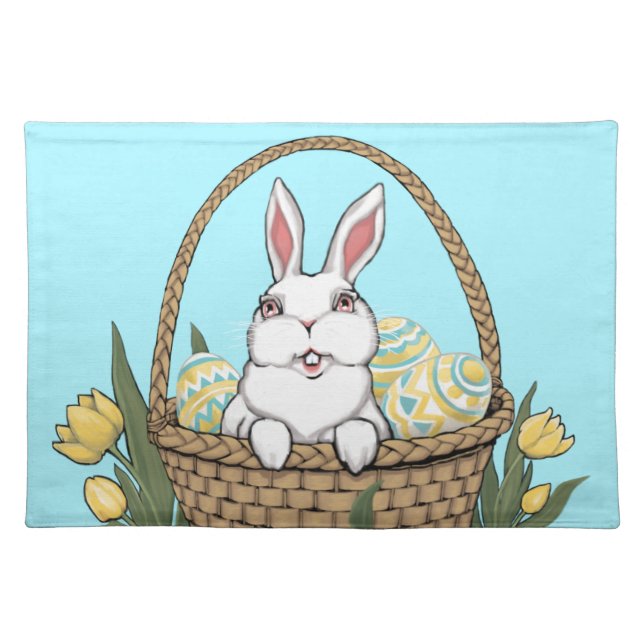 Easter Bunny Place Mats Easter Party Decor (Front)