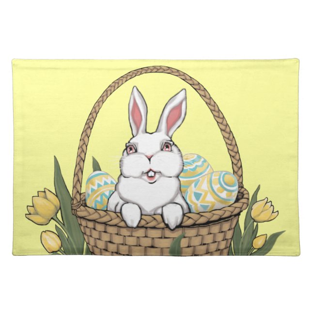 Easter Bunny Place Mats Easter Party Decor (Front)
