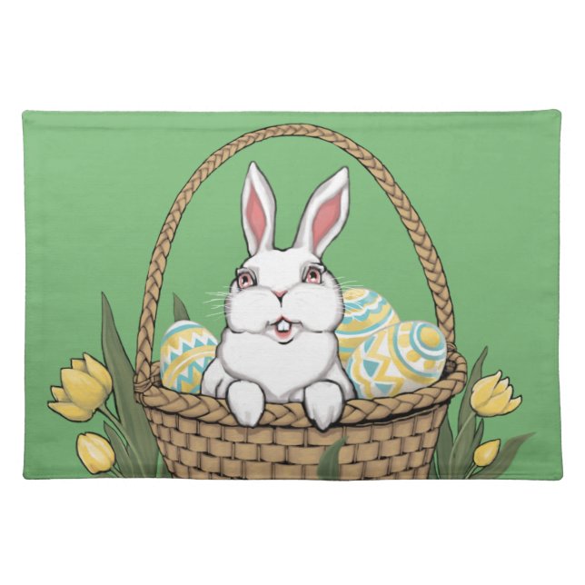 Easter Bunny Place Mats Easter Party Decor (Front)
