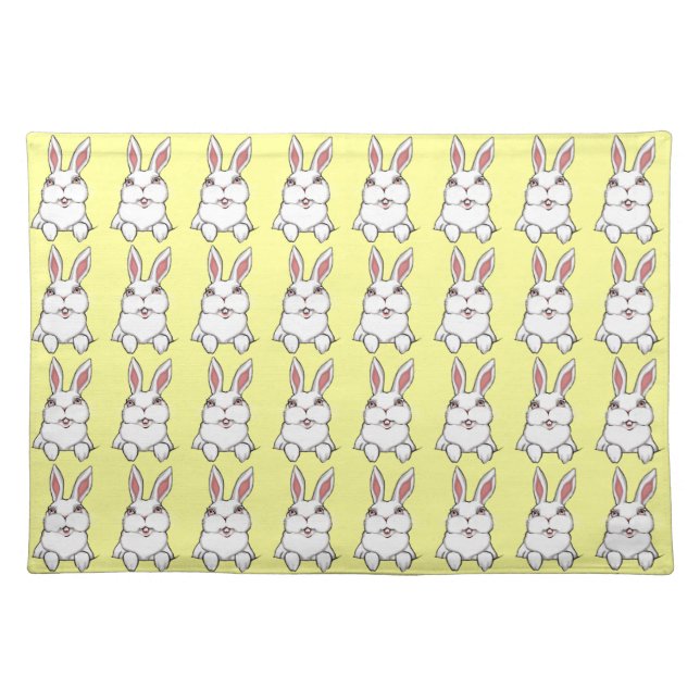 Easter Bunny Place Mats Easter Party Decor (Front)
