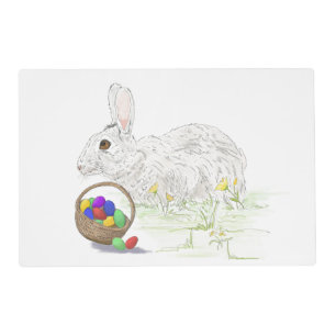 Easter bunny placemat