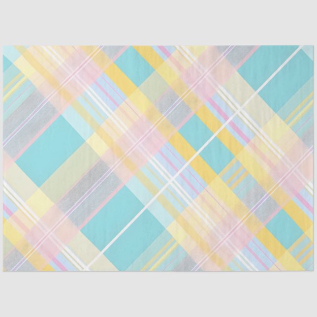 Easter Bunny Plaid Series Design #25 Tissue Paper (Front)