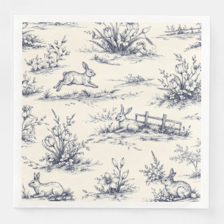 Easter Bunny Plates Paper Dinner Napkins