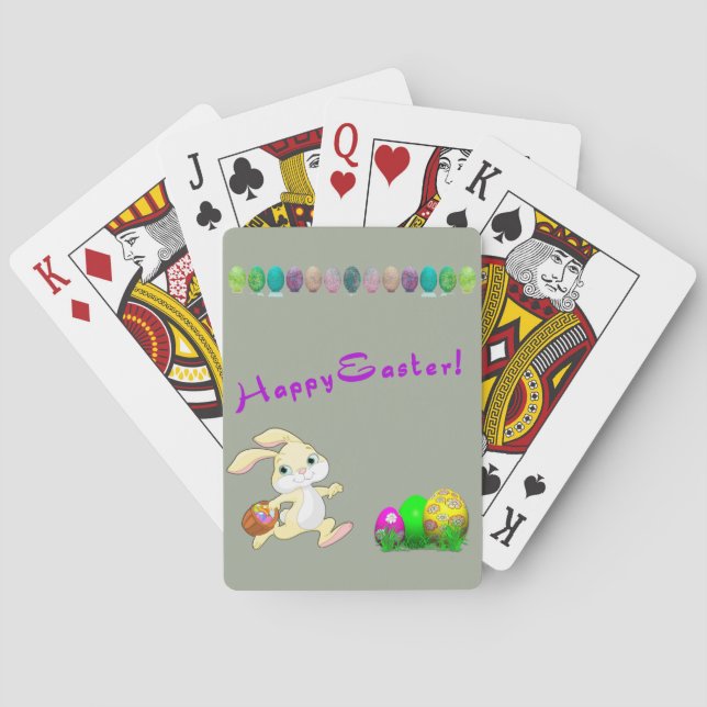 Easter Bunny Playing Cards (Back)