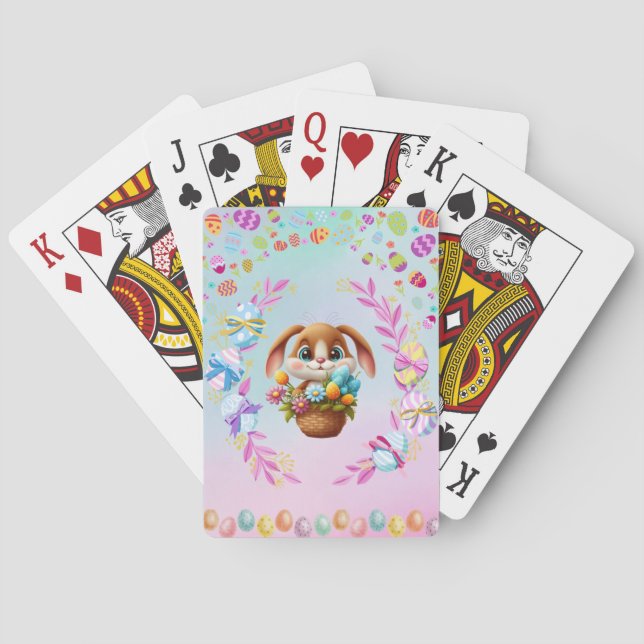 Easter Bunny Playing Cards, Deck of Cards (Back)