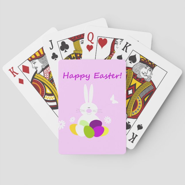 Easter Bunny Playing Cards Gifts Favors (Back)