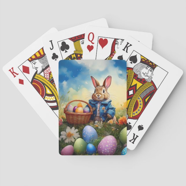 Easter Bunny Poker Cards (Back)