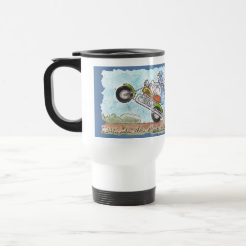 Easter Bunny Poppin Wheelies Travel Mug