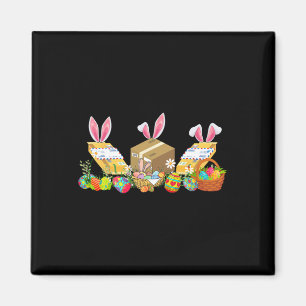 Easter Bunny Postal Worker Tools Costume Hunting E Magnet