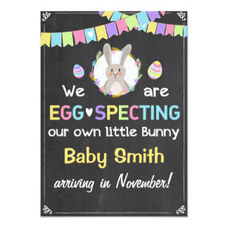Easter Bunny Pregnancy Reveal Announcement