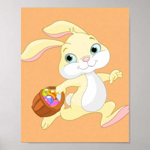 easter bunny rabbit animal poster