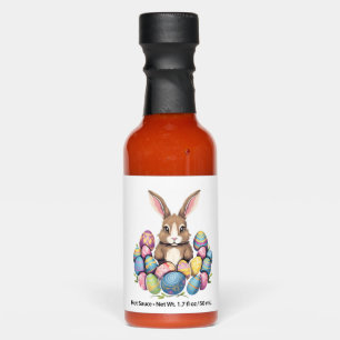 Easter Bunny Rabbit Colorful Eggs Easter Egg Hunt Hot Sauces