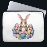 Easter Bunny Rabbit Colorful Eggs Easter Egg Hunt  Laptop Sleeve<br><div class="desc">Easter Bunny Rabbit Colorful Eggs Easter Egg Hunt</div>