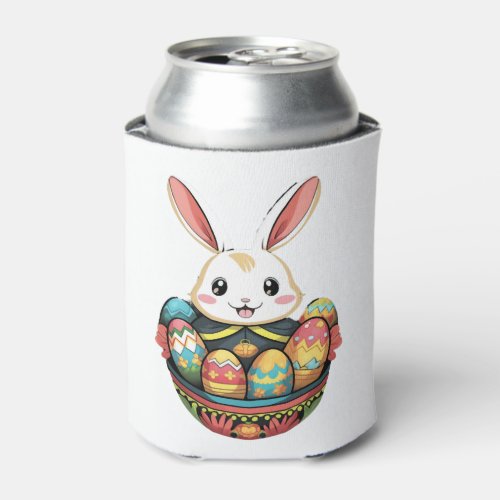 Easter Bunny Rabbit Easter Day Egg Hunting Can Cooler Easter Bunny Rabbit Easter Day Egg Hunting Can Cooler