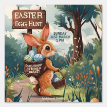 Easter Bunny Rabbit - Easter Egg Hunt (Double)