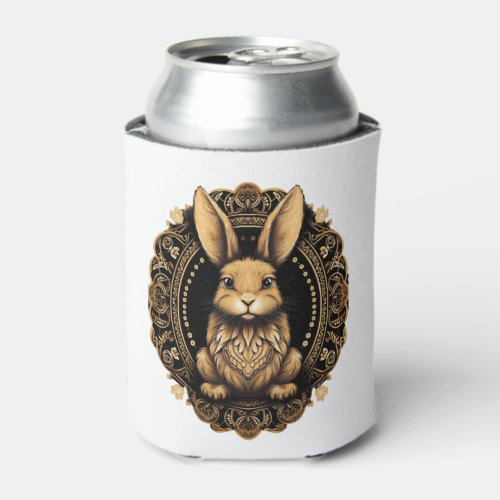 Easter Bunny Rabbit Mandala Arts Easter Day Can Cooler