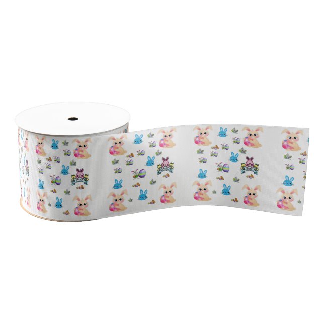 easter bunny rabbit ribbon (Spool)