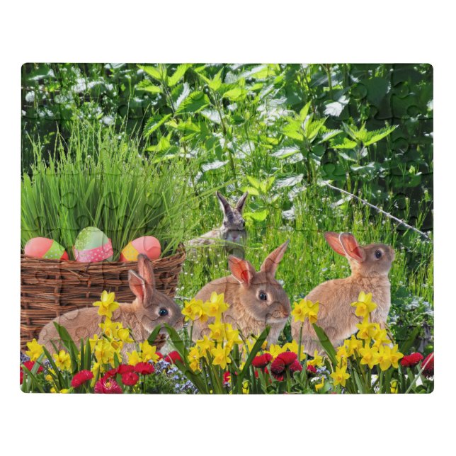 Easter Bunny-Rabbits  Jigsaw Puzzle (Puzzle Horizontal)