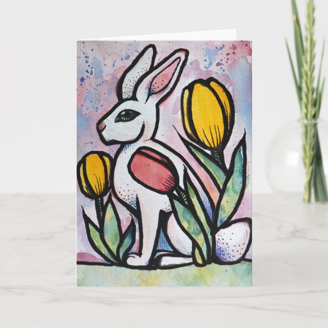 Easter Bunny Rabbits Nature Lovers Bunnies         Card (Front)