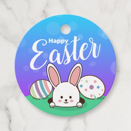 Easter Bunny Rainbow Favor Tags