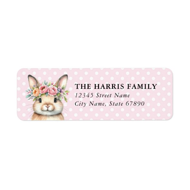 Easter Bunny Return Address Labels (Front)