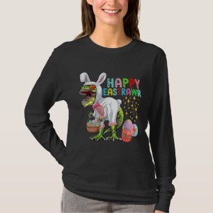 Easter Bunny Rex Dinosaur Egg 2023 Happy EastRAWR T-Shirt