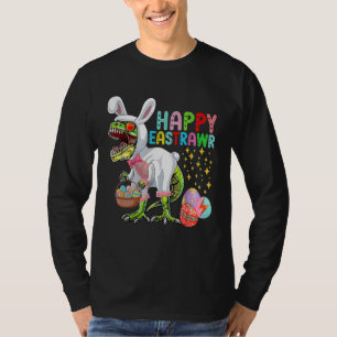 Easter Bunny Rex Dinosaur Egg  2023 Happy EastRAWR T-Shirt