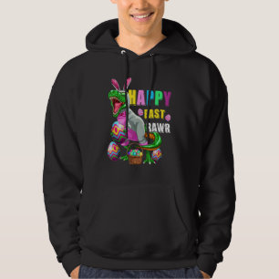 Easter Bunny Rex Dinosaur Egg Happy Eastrawr Saur Hoodie