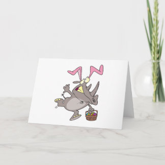 easter bunny rhino holiday card