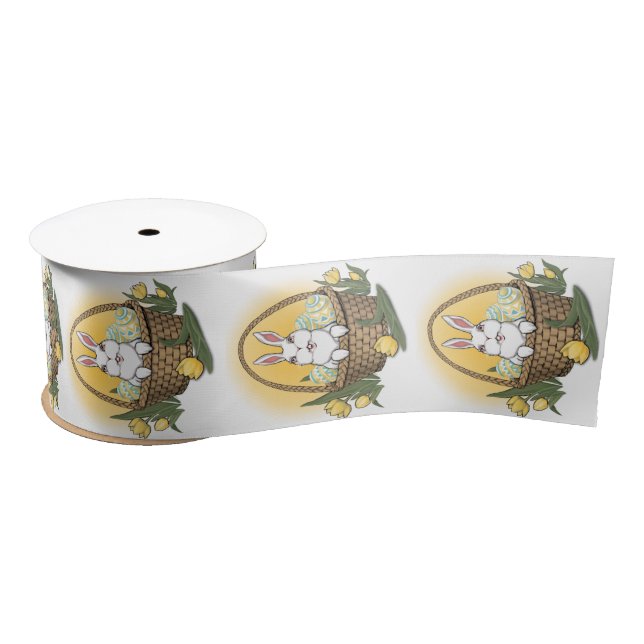 Easter Bunny Ribbon Paper Customized Easter Ribbon (Spool)
