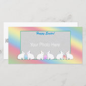 Easter Bunny Row Holiday Card (Front/Back)