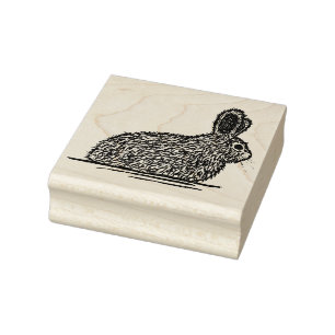 Easter Bunny Rubber Stamp