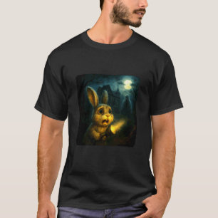 Easter Bunny Scary Horror Night Flashlight Hallowe T-Shirt