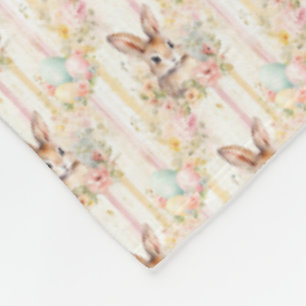 Easter Bunny Seamless Fabric – Pastel Cute Rabbit  Fleece Blanket