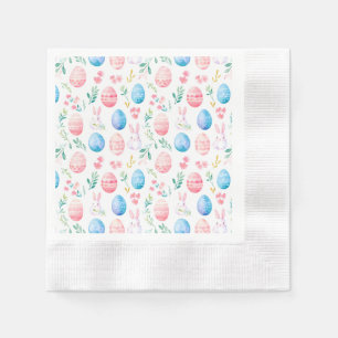 Easter Bunny - Seamless Patterns Tissue Paper Napkins