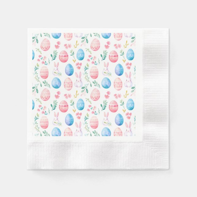 Easter Bunny - Seamless Patterns Tissue Paper Napkins (Front)