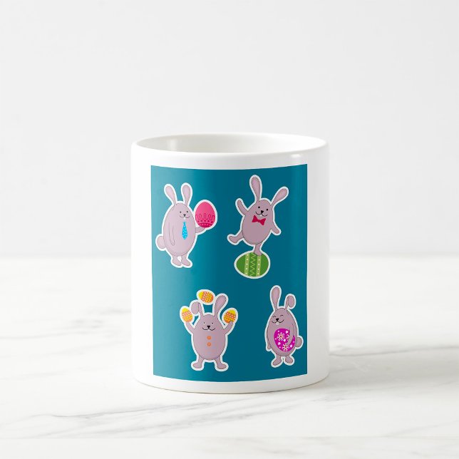Easter Bunny Set with Colorful Eggs Coffee Mug (Creator Uploaded)