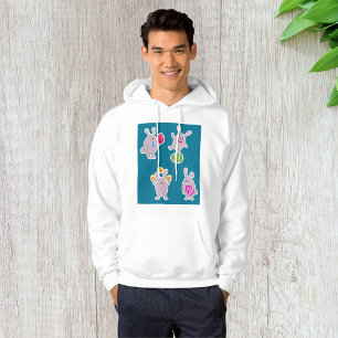 Easter Bunny Set with Colorful Eggs Hoodie