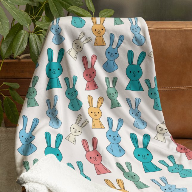 Easter Bunny Sherpa Blanket (Creator Uploaded)