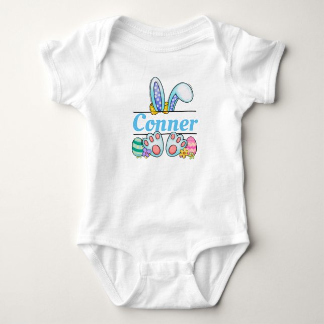 Easter bunny shirt for baby kids boy girl gift (Front)