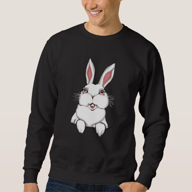 Easter Bunny Shirt Pocket Bunny Rabbit Shirt (Front)
